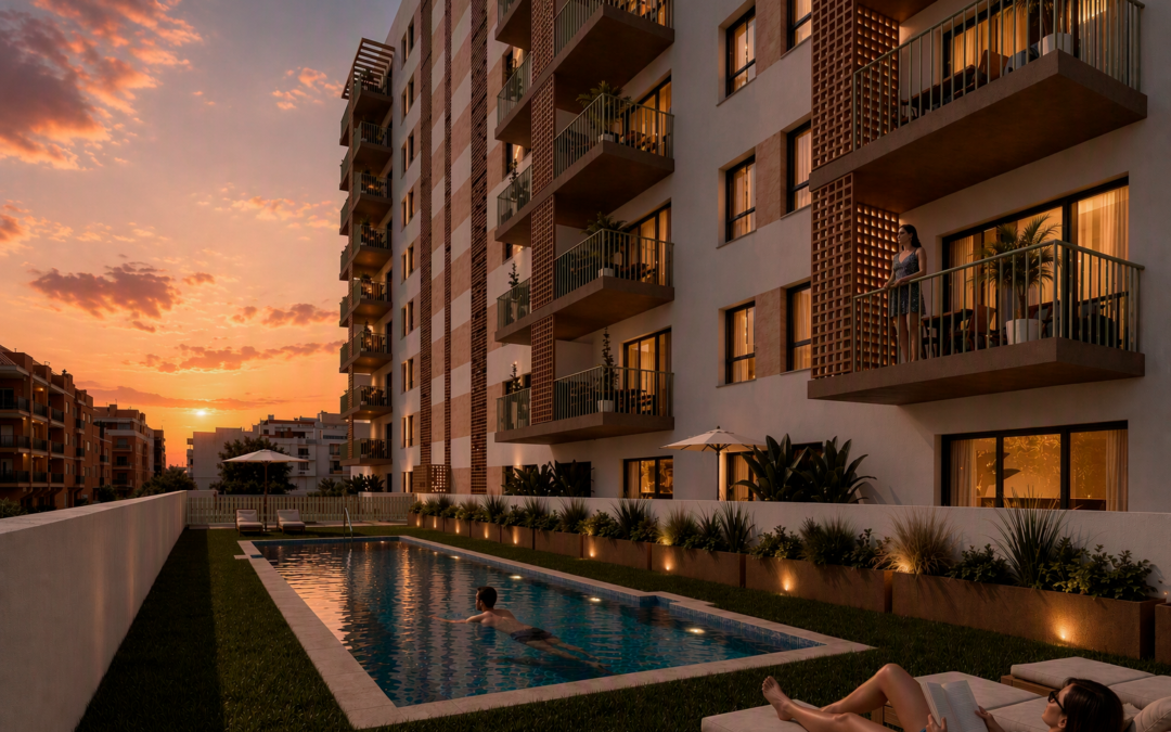 Edificio convencional o Residencial con piscina: ¿Cómo cambia tu día a día?